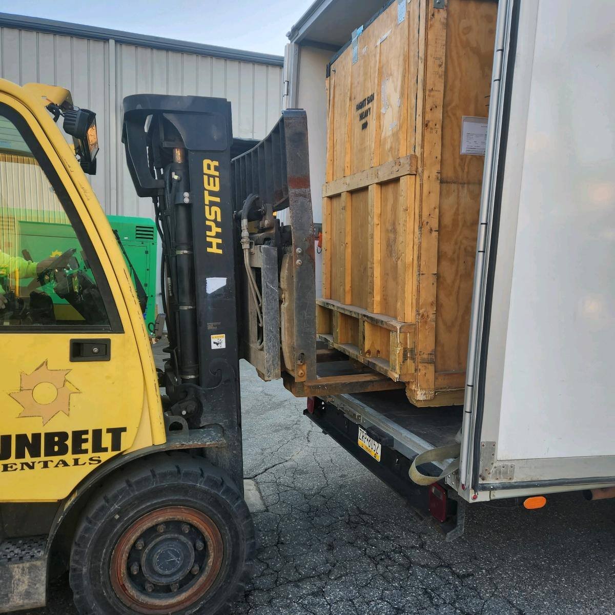Cargo loaded into truck