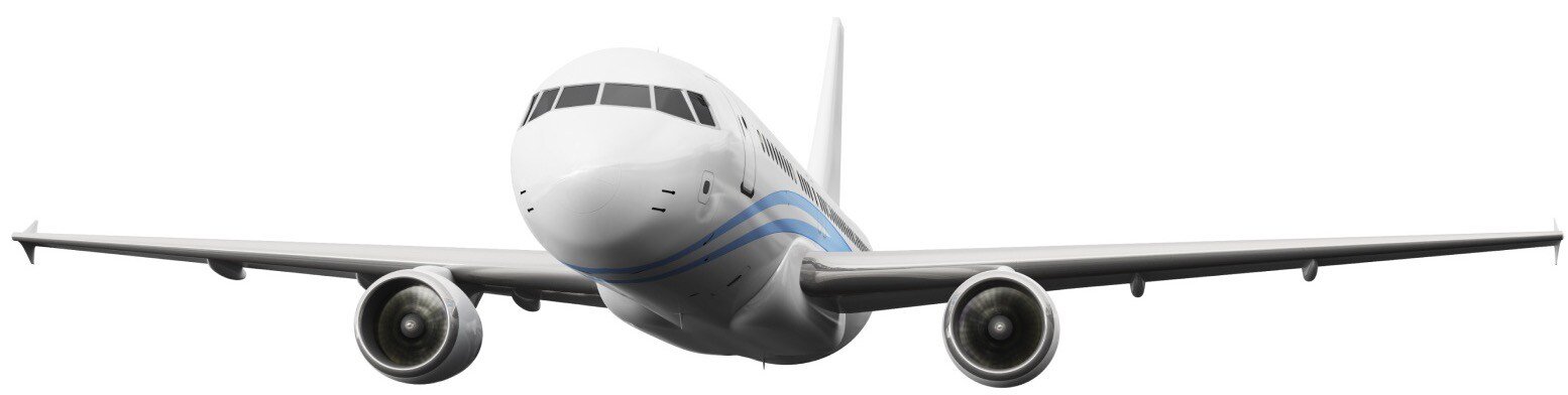 White Airplane in flight